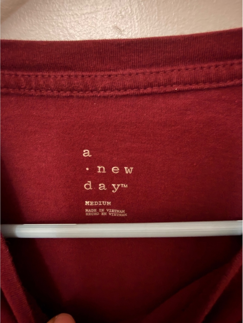 a new day Sleeveless Burgundy Top Medium